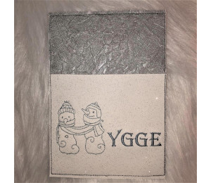 Stickdatei - Schneemann Alphabet Buchstabe U